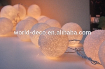 white cotton ball Party light / handmade cotton ball light / cotton ball wedding light