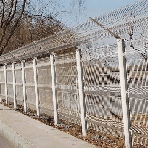 Factory price curved welded wire metal fence