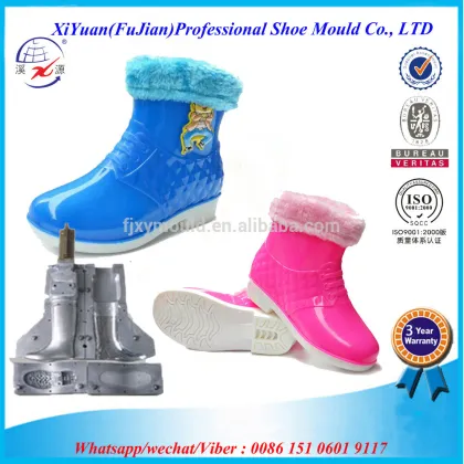 PVC jelly two-color winter cotton-padded shoes molds