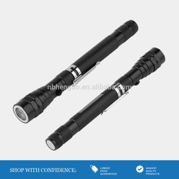 3led Torch Telescopic Light Flexible Magnetic Light Lamp Flashlight