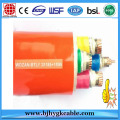 Cable de aislamiento simple LSZH 300 / 500V del cable retardador de fuego