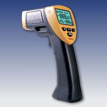 Industrial infrared thermometer alarming high accuracy professional V&A VA6533