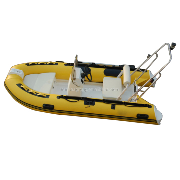 Affordable 12ft Fishing Boat with Console Seat: Fiberglass and Plastic Rowing Model