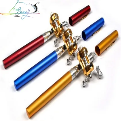 Hongxiang Pen-Shaped Telescopic Fishing Rod - Portable and Compact Aluminum Design
