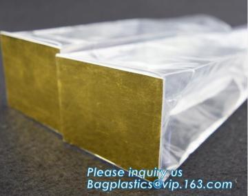 Factory wholesale side gusset clear polybag plastic square flat bottom bopp bag side gusset cello bag bagease bagplastic