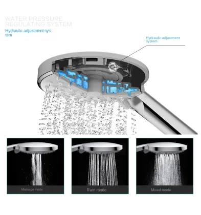 3-Function Brass Bathroom Slide Bar Shower Sets