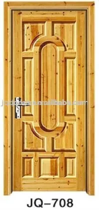 pure fir wood door,solid wood door