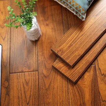 Teak color solid wood indoor Hardwood Flooring
