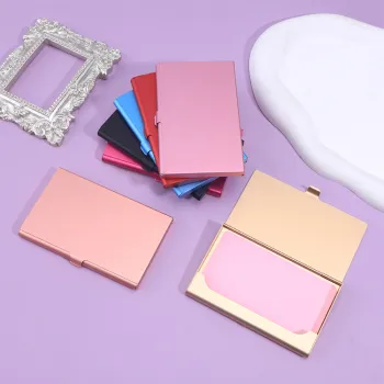 Custom Logo Wholesale Aluminum Business Card Holder Multicolour Wallet Case