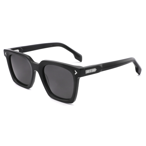 Embellished Square Acetate Sunglasses