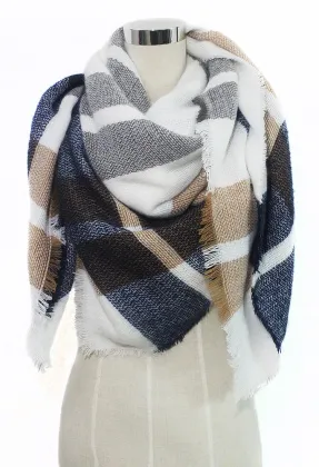 Winter soft textile wholesale blanket scarf shawl