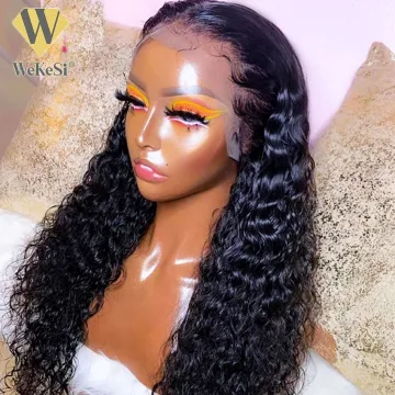 Kinky Curly Wig Human Hair Lace Front Natural Lace, Cuticle Aligned Virgin Hair Wigs, 4X4 5X5 HD Transparent Lace Closure Wigs