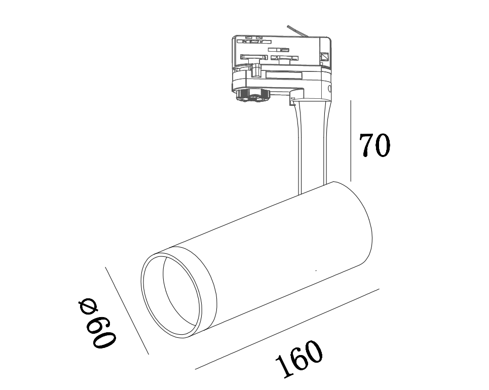 High Quality Track Light Nordic Style Spotlight