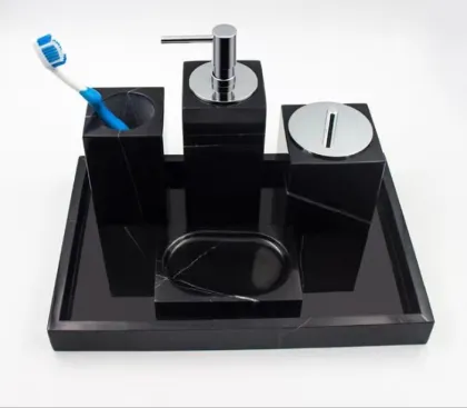 black marble Bath bottle shampoo