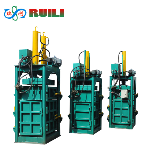 Hydraulic vertical waste paper used cardboard carton baling press with CE certificated