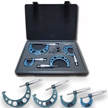 High Accuracy Stainless Steel Customized Outside Micrometers Sets: 0-100mm & 0-150mm Precision Measuring Tools
