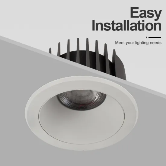 Anti Glare Aluminum Round Led Recessed Spotlight Downlight
