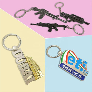 Porte-clés en métal émaillé mignon de luxe porte-clés en métal