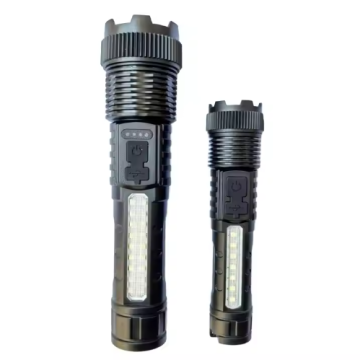 GOLDMORE1 High Power Rechargeable Zoomable Tactical Flashlight