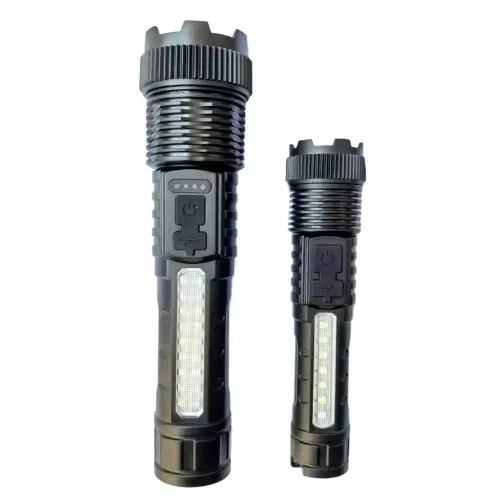 GOLDMORE1 High Power Rechargeable Zoomable Tactical Flashlight