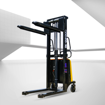Mini Elektrik İstifleyicisi Kendinden Yükleme Forklift Kamyonu