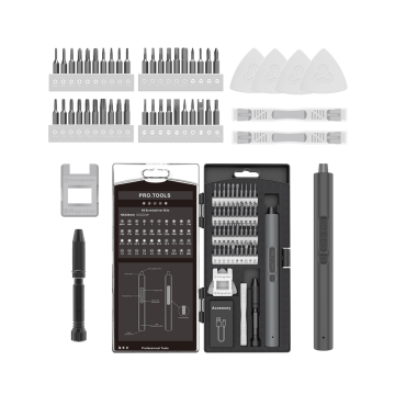 50 PCS Bits Mini Cordless Screwdriver DIY 3.7V Rechargeable Screwdriver Set for iPhone Repair