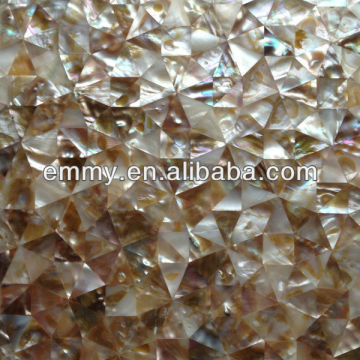 Pattern fresh water river shell mosaic tile irregular triangle