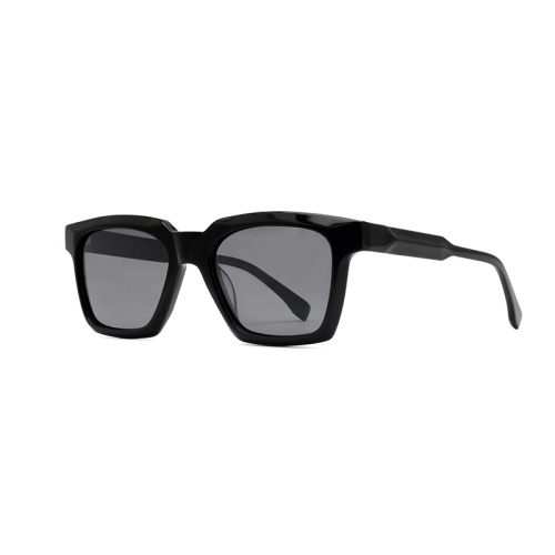 2022 Fashion Design Men Square Acetate Polarized Sunglasses