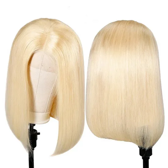 Wholesale 613 blonde bob human hair wigs,wholesale price peruvianshort 613 human hair lace front wigs for black women
