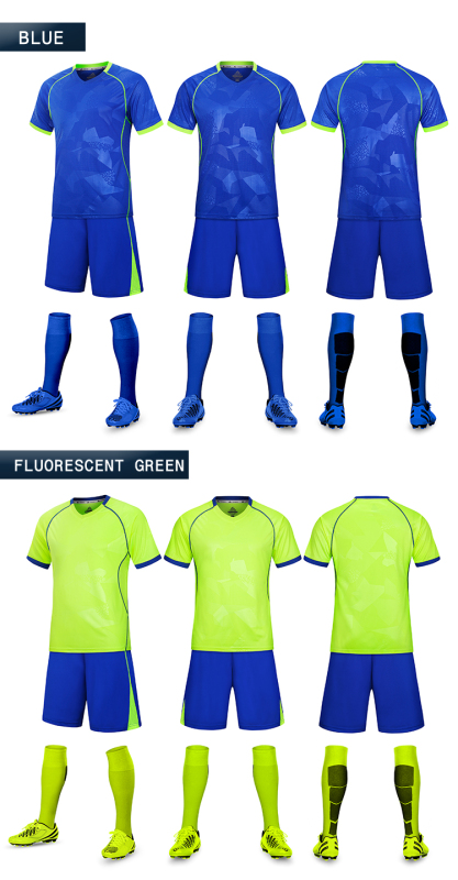 Short Sleeve Soccer Jersey Kit Men Soccer Jersey