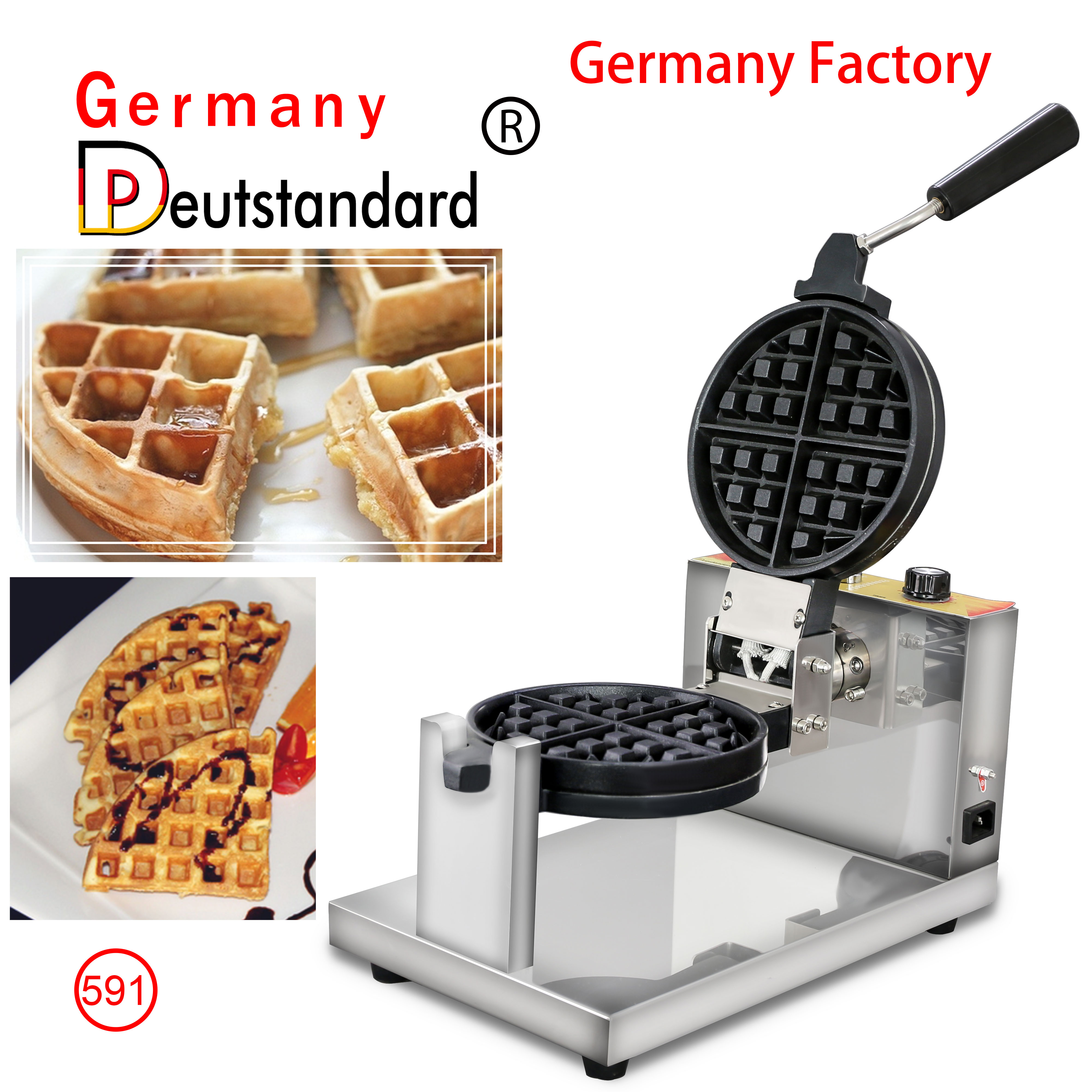 Pembuat Wafel Roatary dengan stainless steel untuk dijual