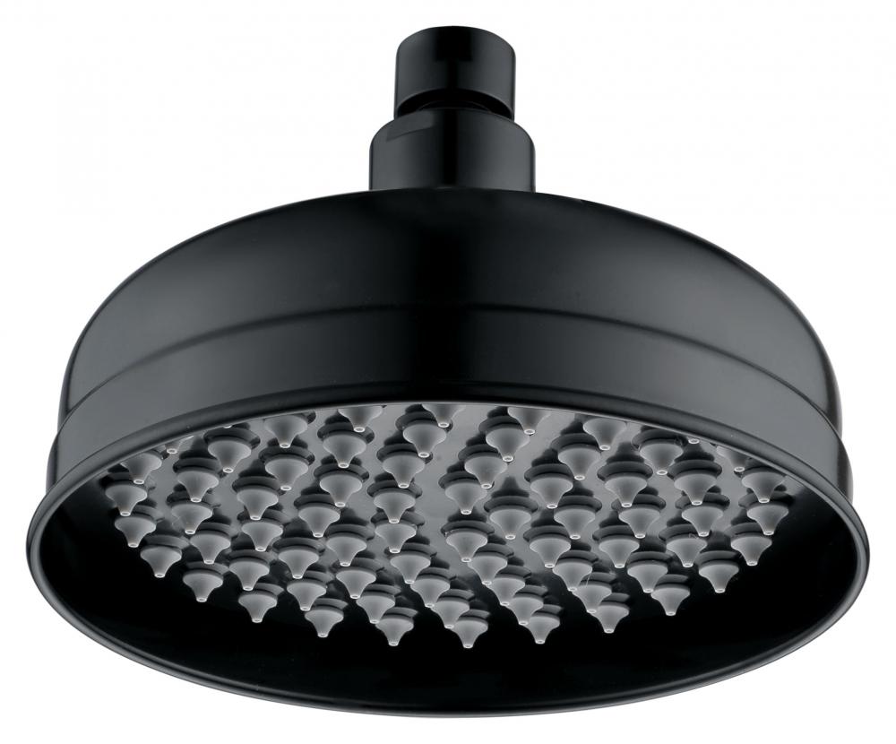 Black frosted brass shower head