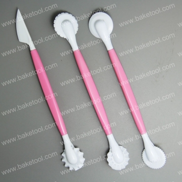 New 3pcs double sides detachable cake decorating modelling tools