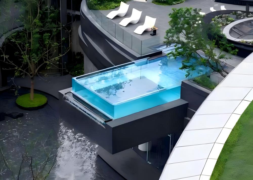 Glass-Walled Swimming Pools