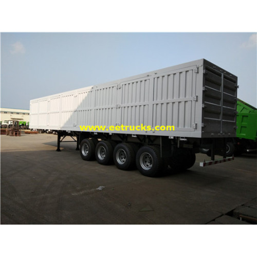 4 trục 60 tấn Cargo Box Trailers