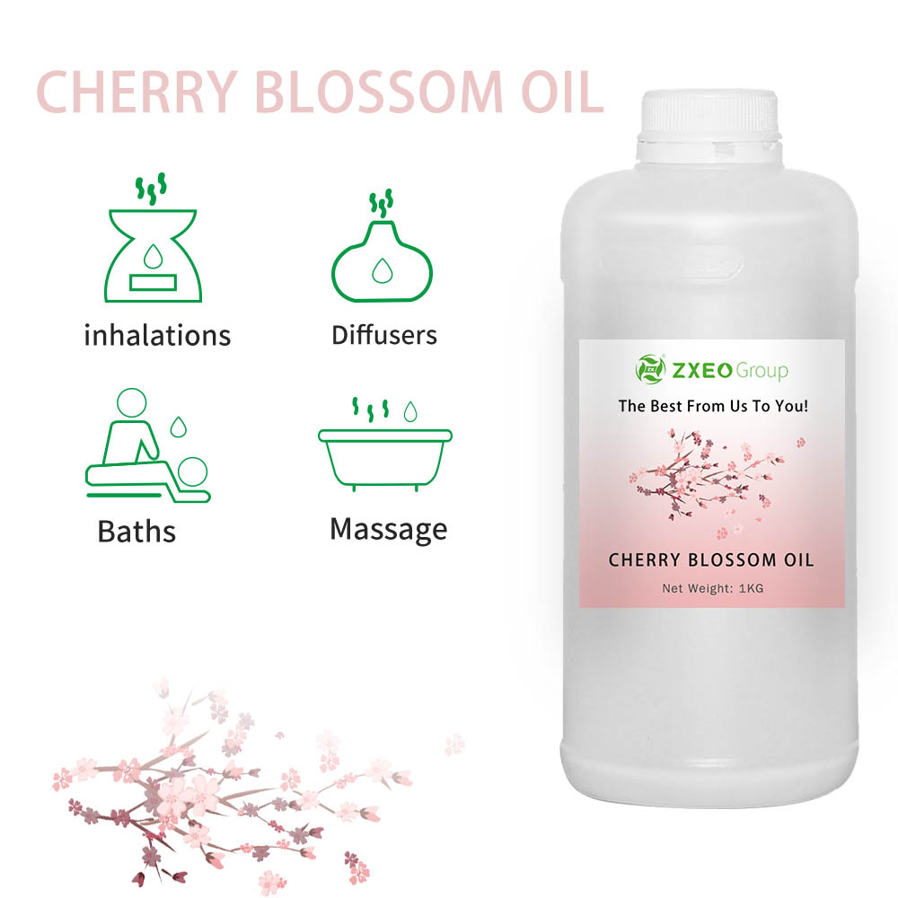 Óleo essencial para flores de cerejeira 100%, óleo de fragrância a granel para fabricação de velas perfumadas | Grau de perfume