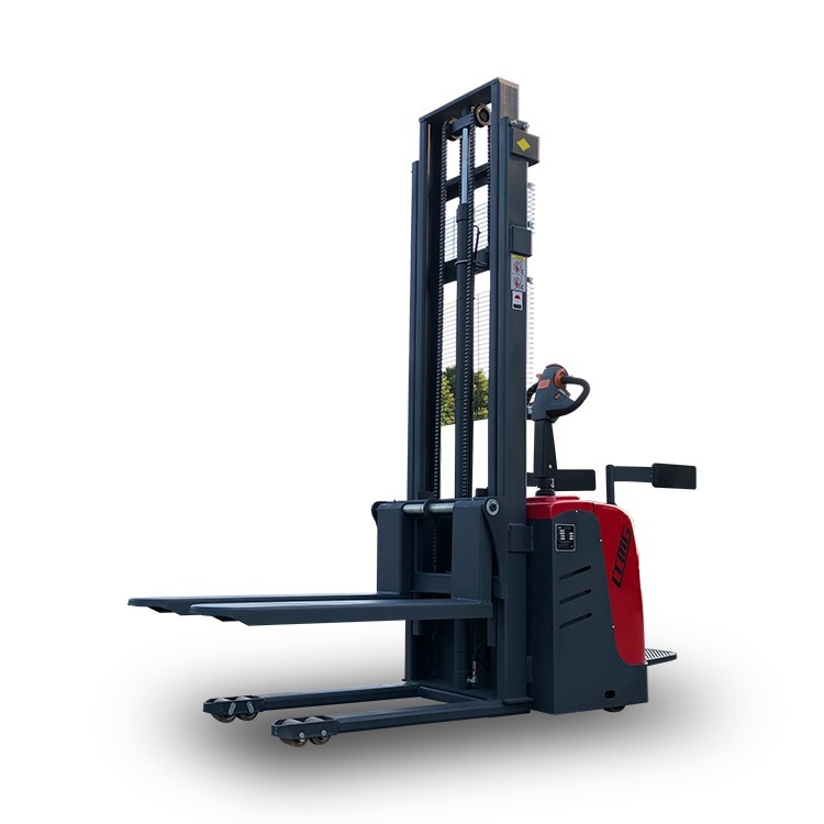 LTMG Hot Sale Electric Pallet Stacker with Adjustable Forks and Straddle Legs