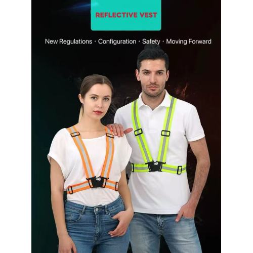 আউটডোর ইলাস্টিক হাই-ভিজিবিলিটি রিফ্লেক্টিভ সাসপেন্ডার