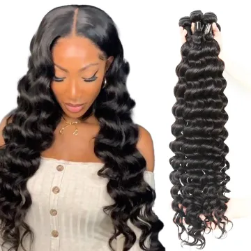 Factory Wholesale Cuticle Aligned Grade 10A Peruvian Deep Loose Wave Virgin Hair Bundles With Closure
