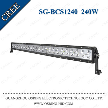 OSRING Single row 240w c ree waterproof ip67 car curved 50" led light bar