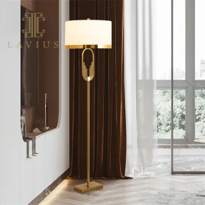 Modern nordic metal bass hotel floor lamp