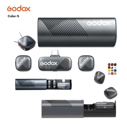 Godox Cube-S 2.4GHz Wireless Microphone System for Recording and Live Noise Reduction Equipment