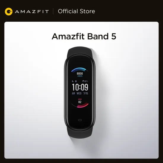 2020 New Amazfit Band 5 Smart Bracelet Color Display Heart Rate Fitness Tracker Waterproof Bluetooth 5.0 Sport Smart Wristband
