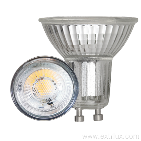 GU10 LED 5W/7W 38°/60° glass dimmable spotlight