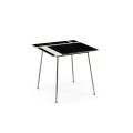 Ensemble de table en acier inoxydable en marbre