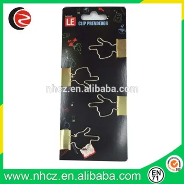 Gold Hand Shape Binder Clip