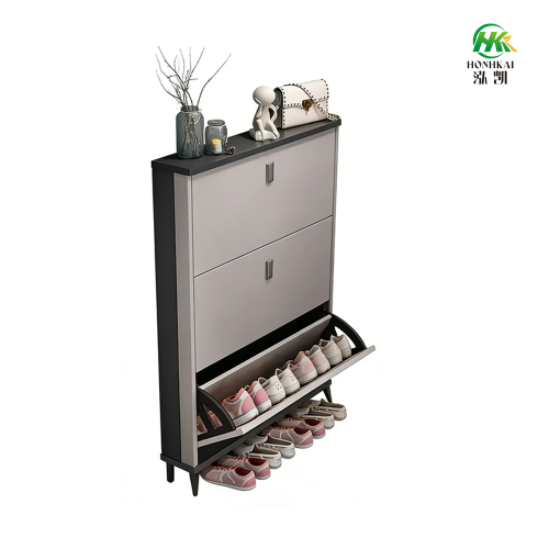 Armário de armazenamento de sapatos de grande capacidade com múltiplas camadas