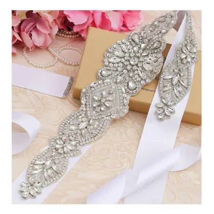 Top Selling Wholesale Rhinestone Wedding Bridal Belts and Crystal Rhinestone Sashes