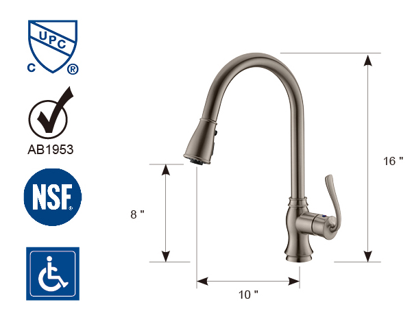 Silver Gray Faucet