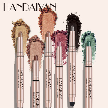 Vegan, Waterproof 12 Color Eyeshadow Stick: Professional Silkworm Pen Makeup by HANDAIYAN